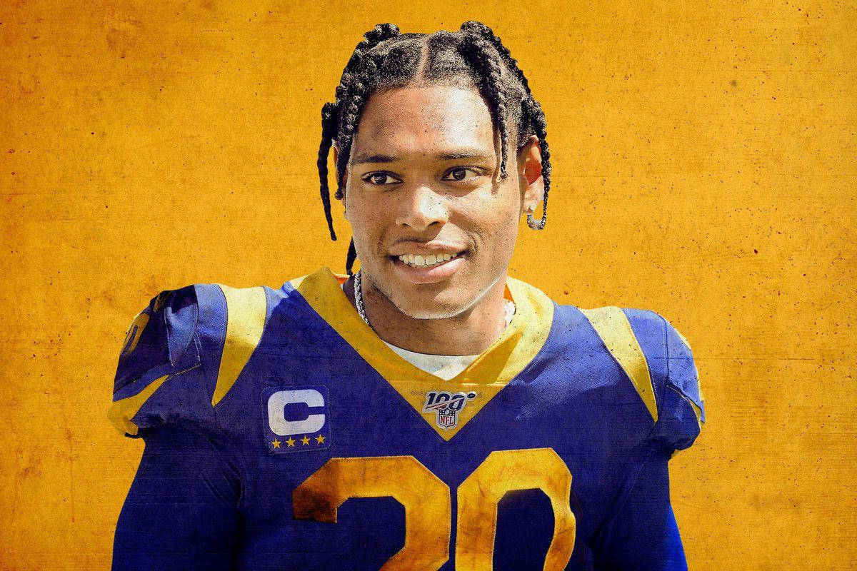 Jalen Ramsey Gold Background Wallpaper