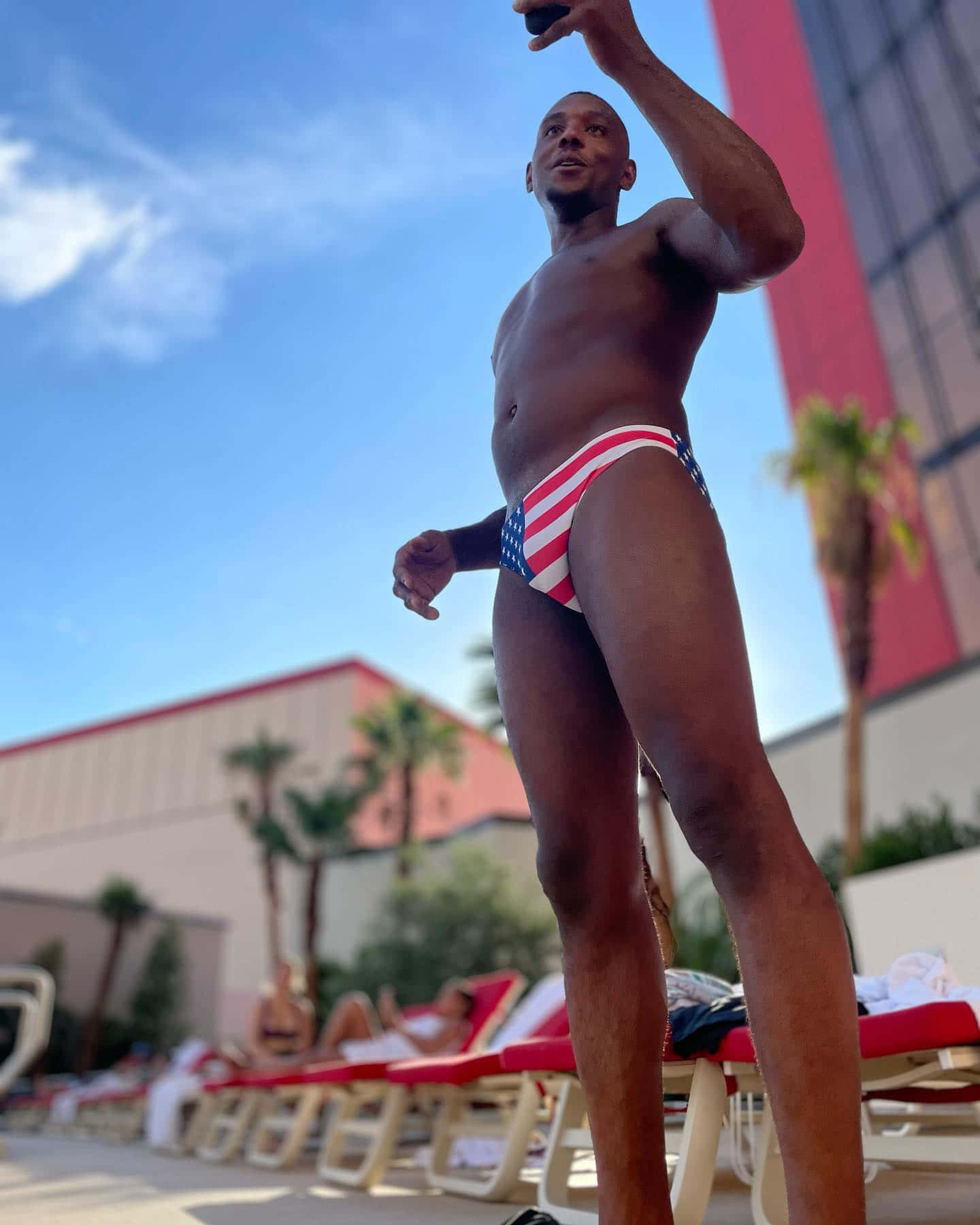 Jamahal Hill Wearing Speedo Wallpaper