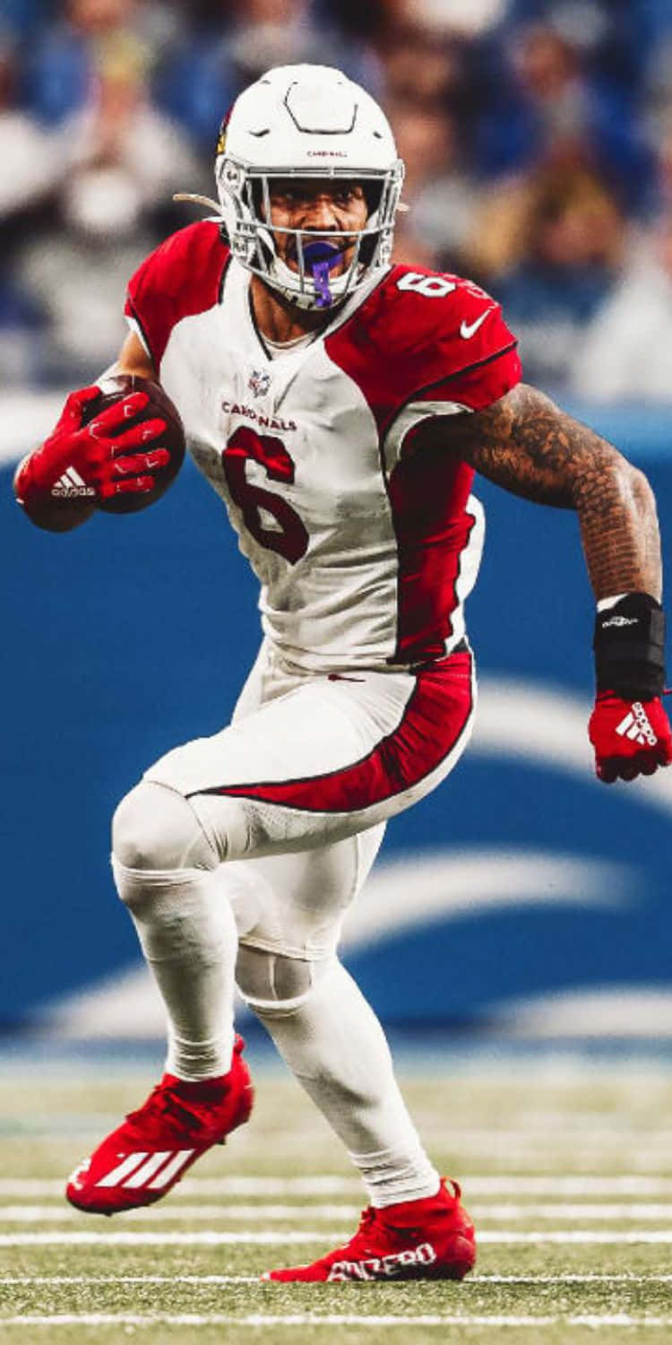 James Conner Cardinals Running Back Action Wallpaper