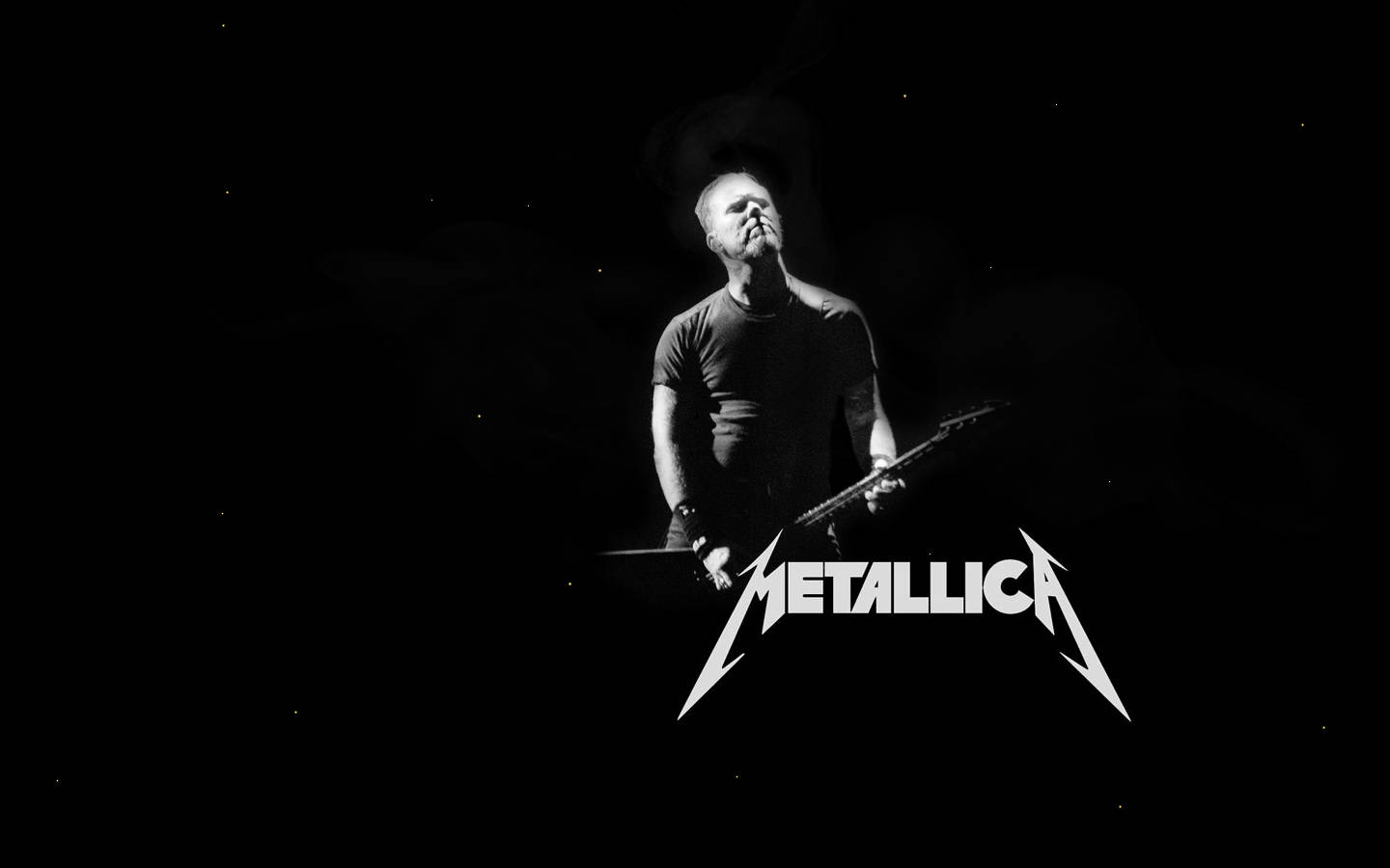 James Hetfield Takes The Stage With Metallica Wallpaper