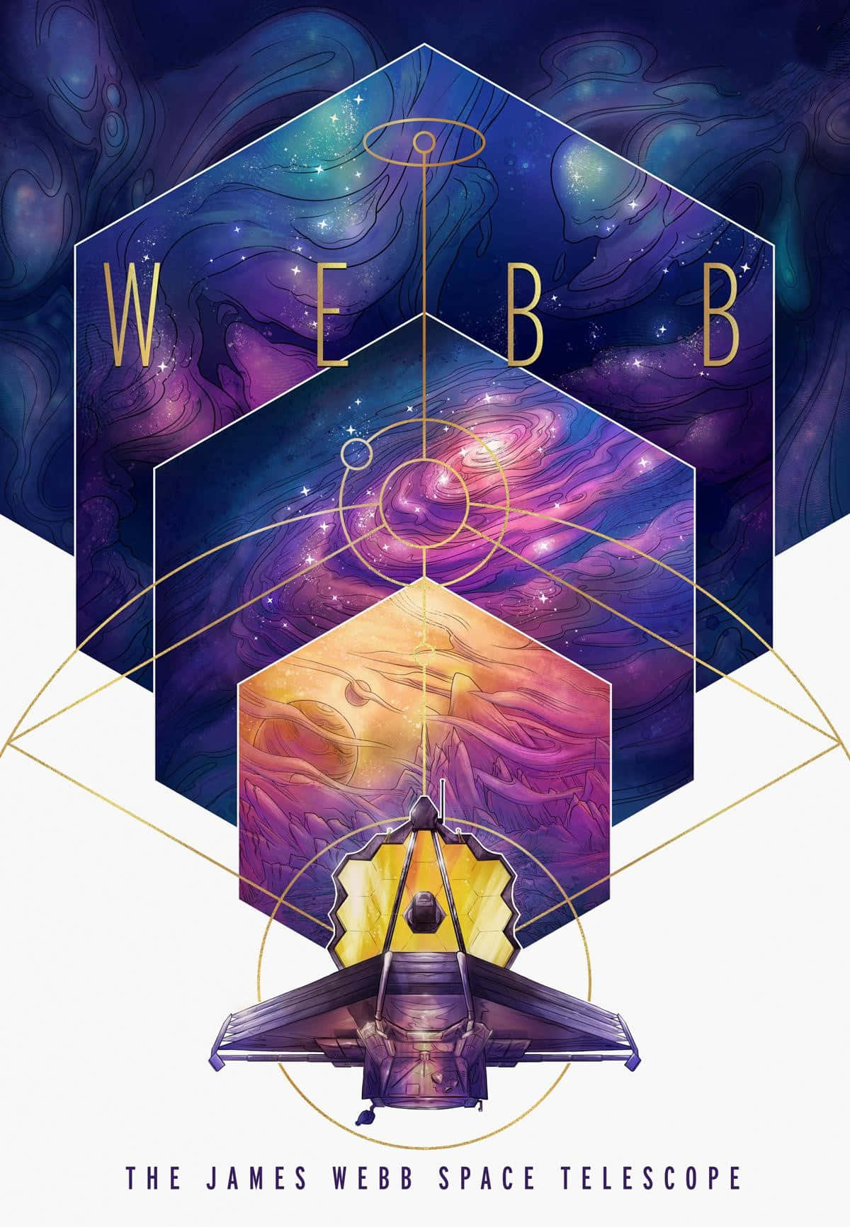 James Webb Space Telescope Artistic Poster Wallpaper