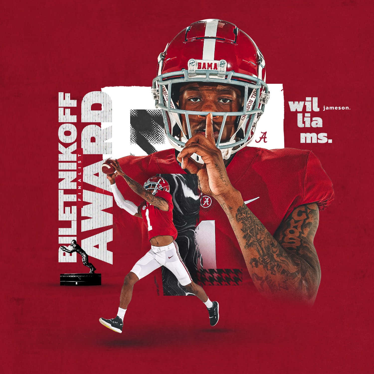 Jameson Williams Biletnikoff Award Promotion Wallpaper