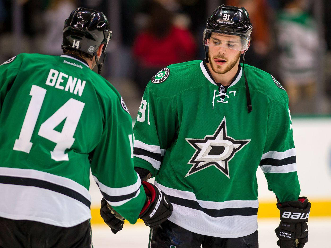 Jamie Benn Shaking Hands With Tyler Seguin Wallpaper