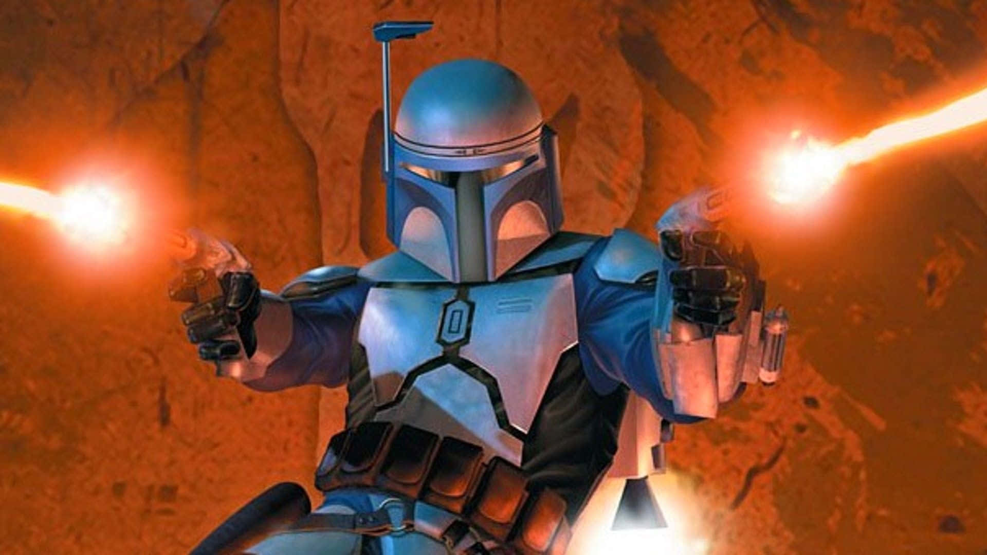 Jango Fett In Action Wallpaper