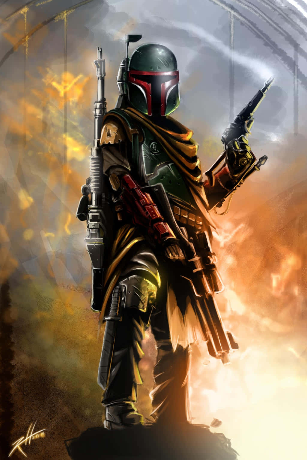 Jango Fett - The Legendary Bounty Hunter Wallpaper