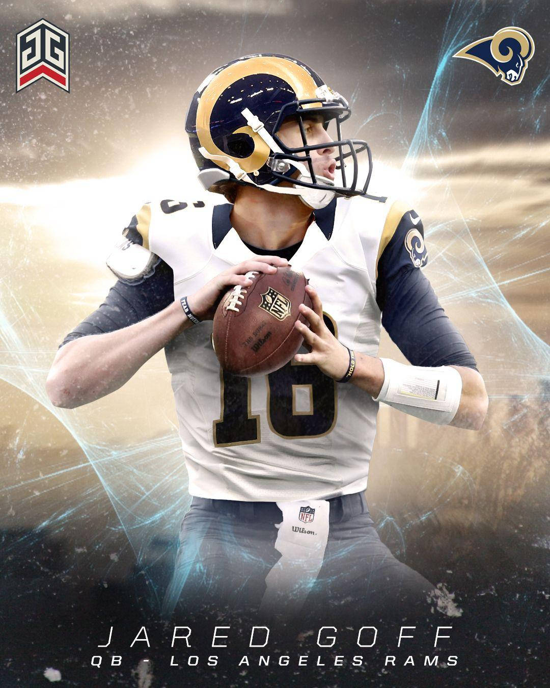 Jared Goff Rams Photo Card Wallpaper