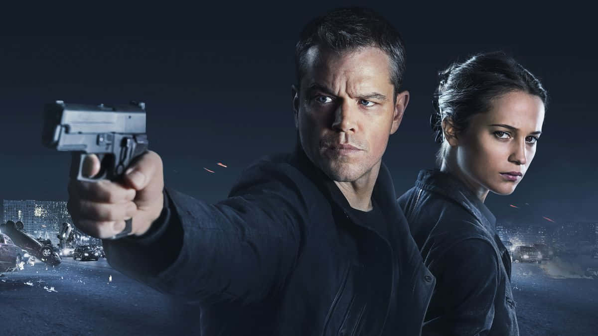 Jason Bourne Action Pose Wallpaper