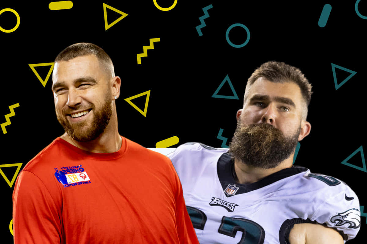 Jason Kelce In Action On The Field During A Game Wallpaper