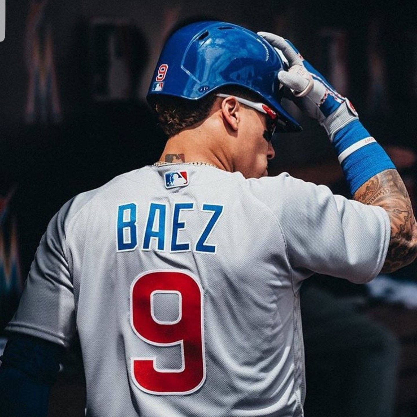 Javier Baez Back Profile Jersey Nine Wallpaper