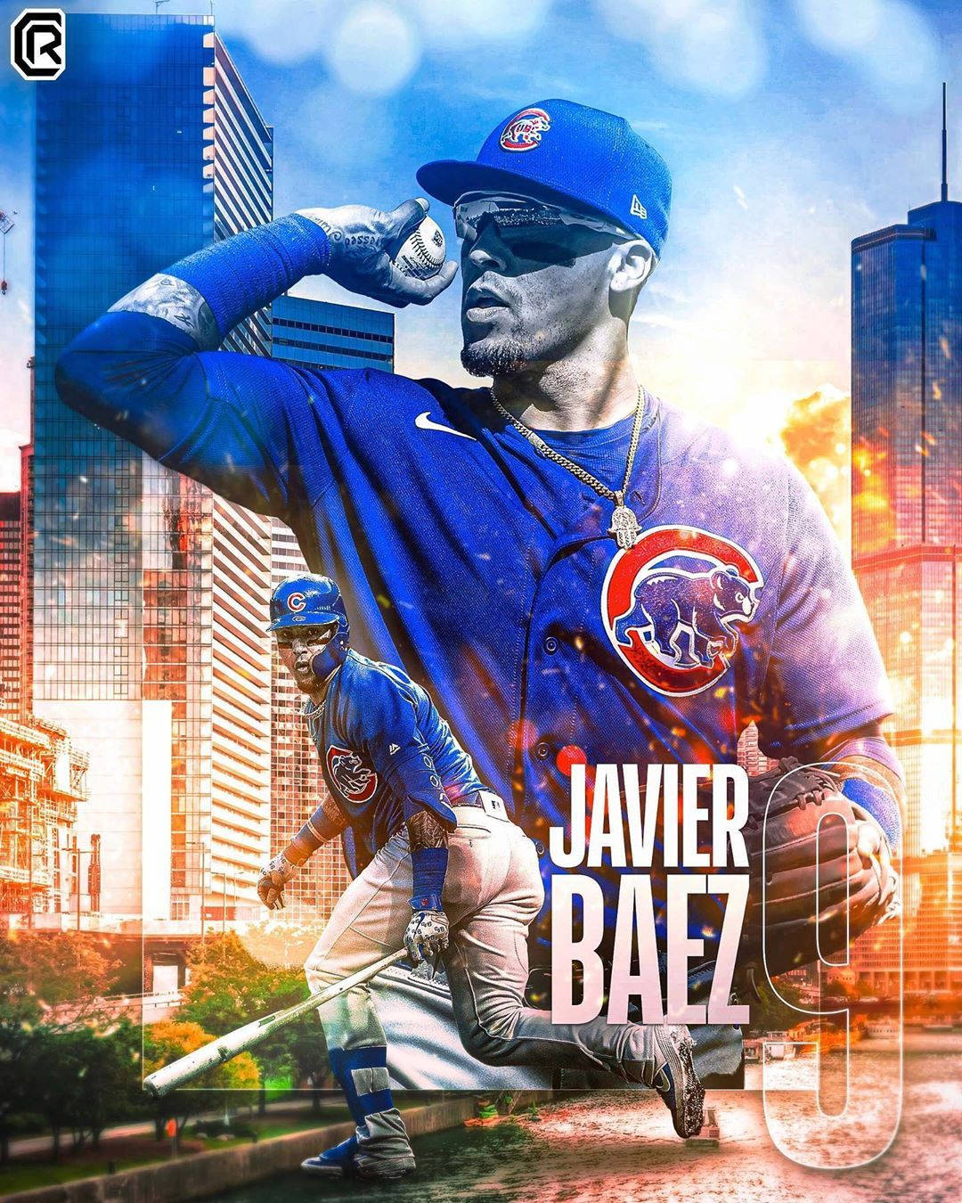 Javier Baez Fan Art Wallpaper