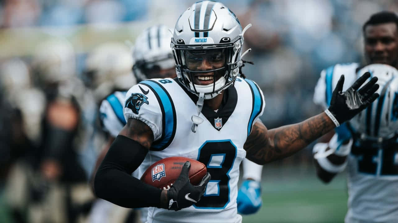 Jaycee Horn Carolina Panthers Celebration Wallpaper