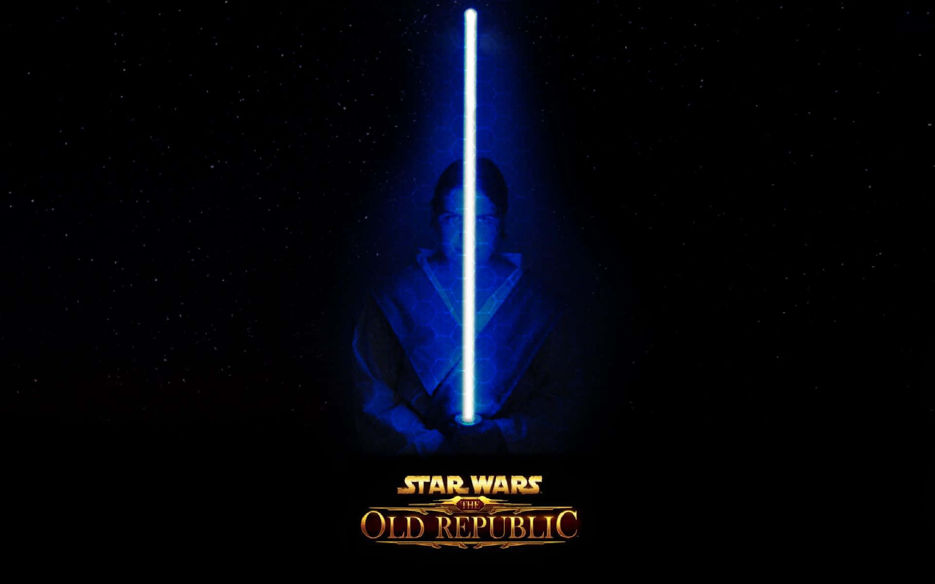 Jedi Knight Wielding His Iconic Lightsaber Wallpaper