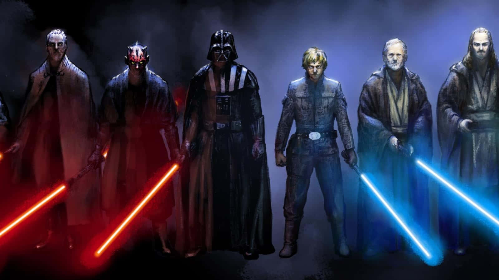 Jedi Vs Sith 1600 X 900 Wallpaper