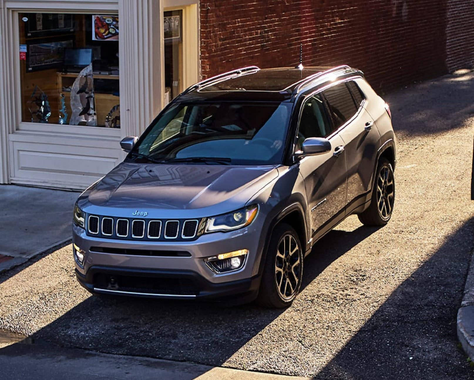 Jeep Compass Sunlight On Road Wallpaper