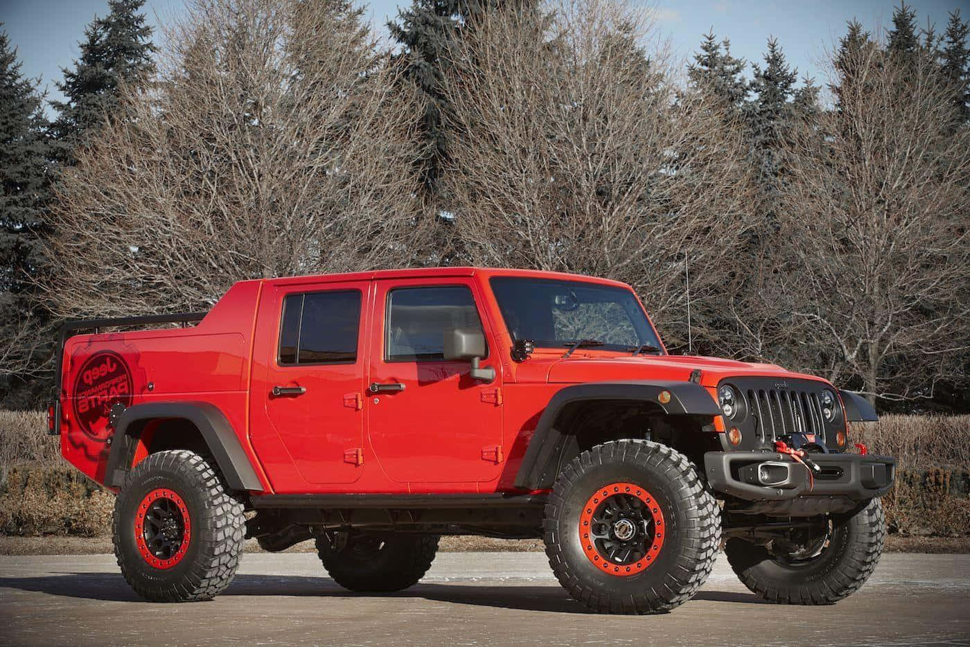 Jeep Gladiator Conquering The Outdoors Wallpaper