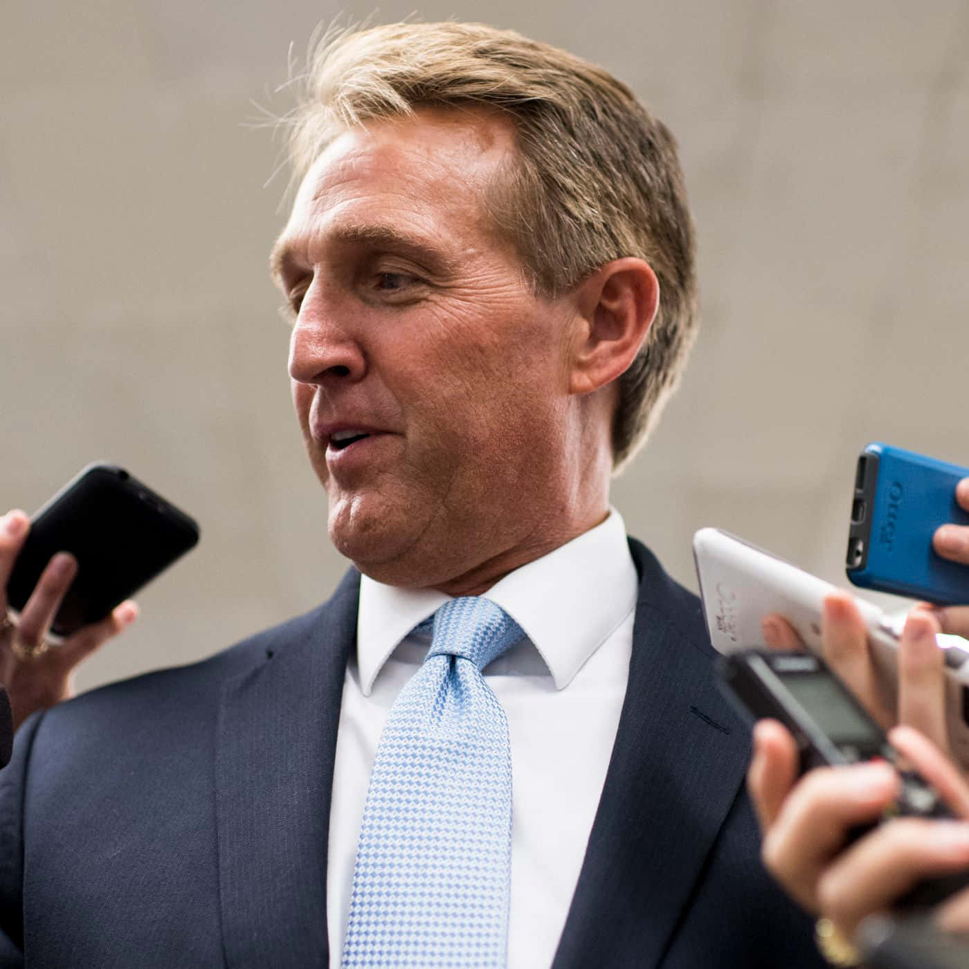 Jeff Flake Answering Interviews Wallpaper