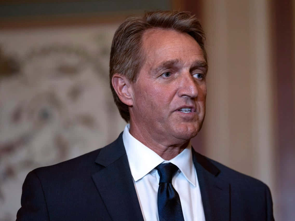 Jeff Flake Black Suit And Tie Wallpaper