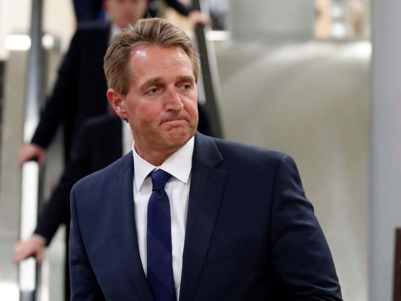 Jeff Flake Frowning Wallpaper