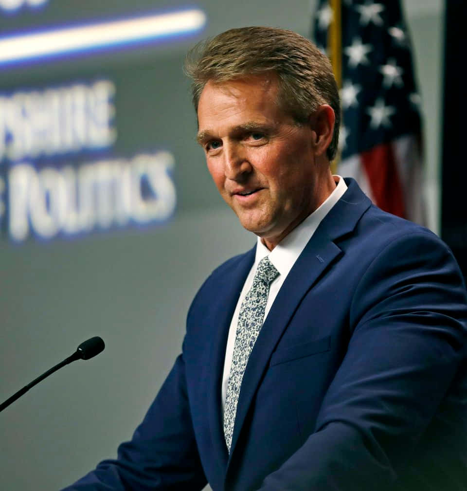 Jeff Flake Talking From Podium Wallpaper