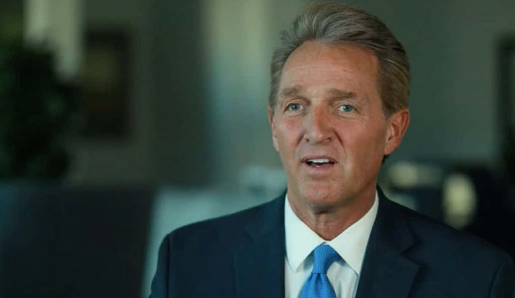 Jeff Flake Talking In Interview Wallpaper