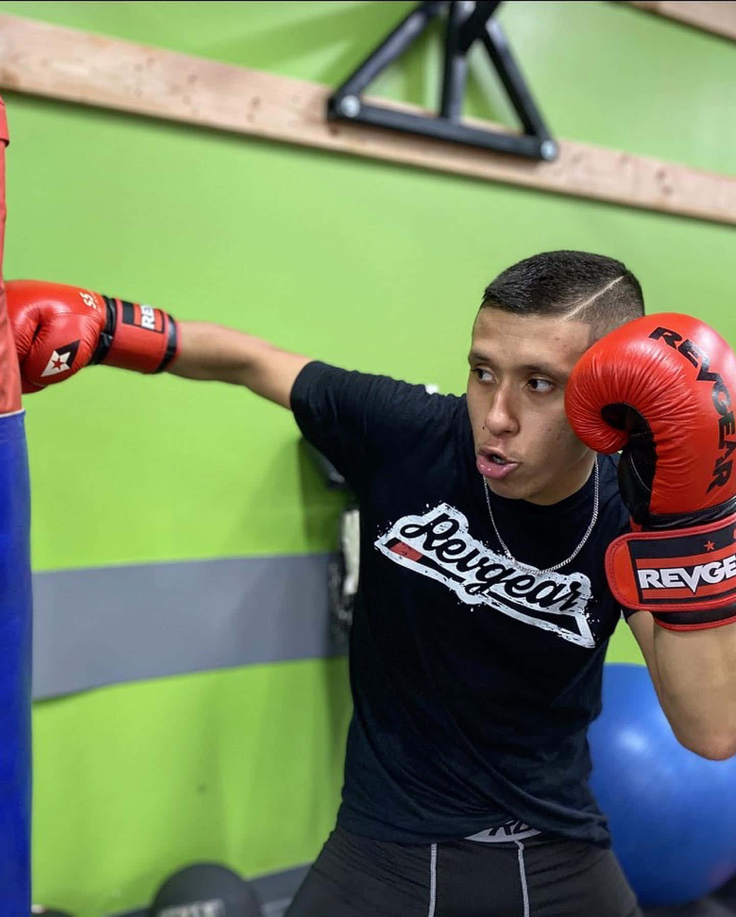 Jeff Molina With A Punching Bag Wallpaper