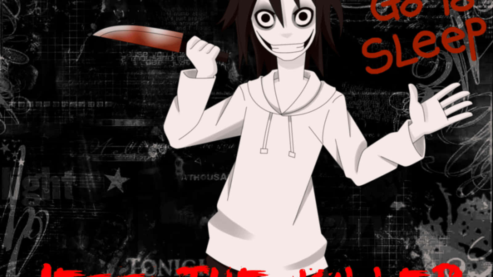 Jeff The Killer Lurking In The Shadows Wallpaper