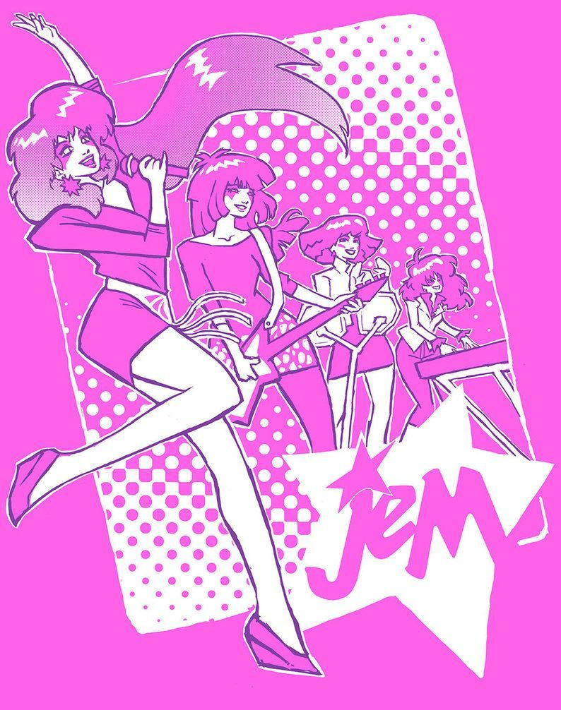 Jem Pop Art Style Wallpaper