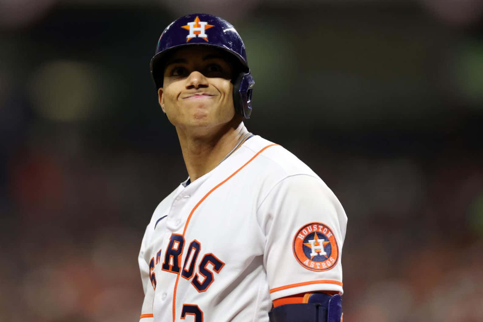 Jeremy Pena Houston Astros Smiling Wallpaper