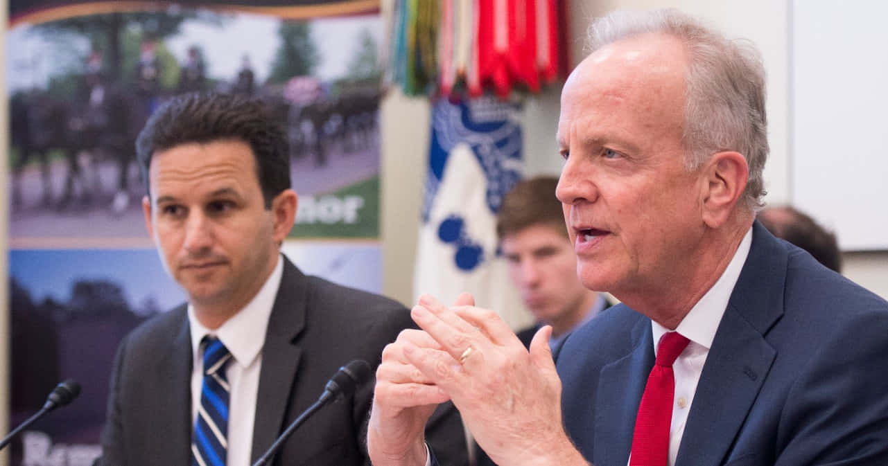 Jerry Moran Addressing A Crowd Wallpaper