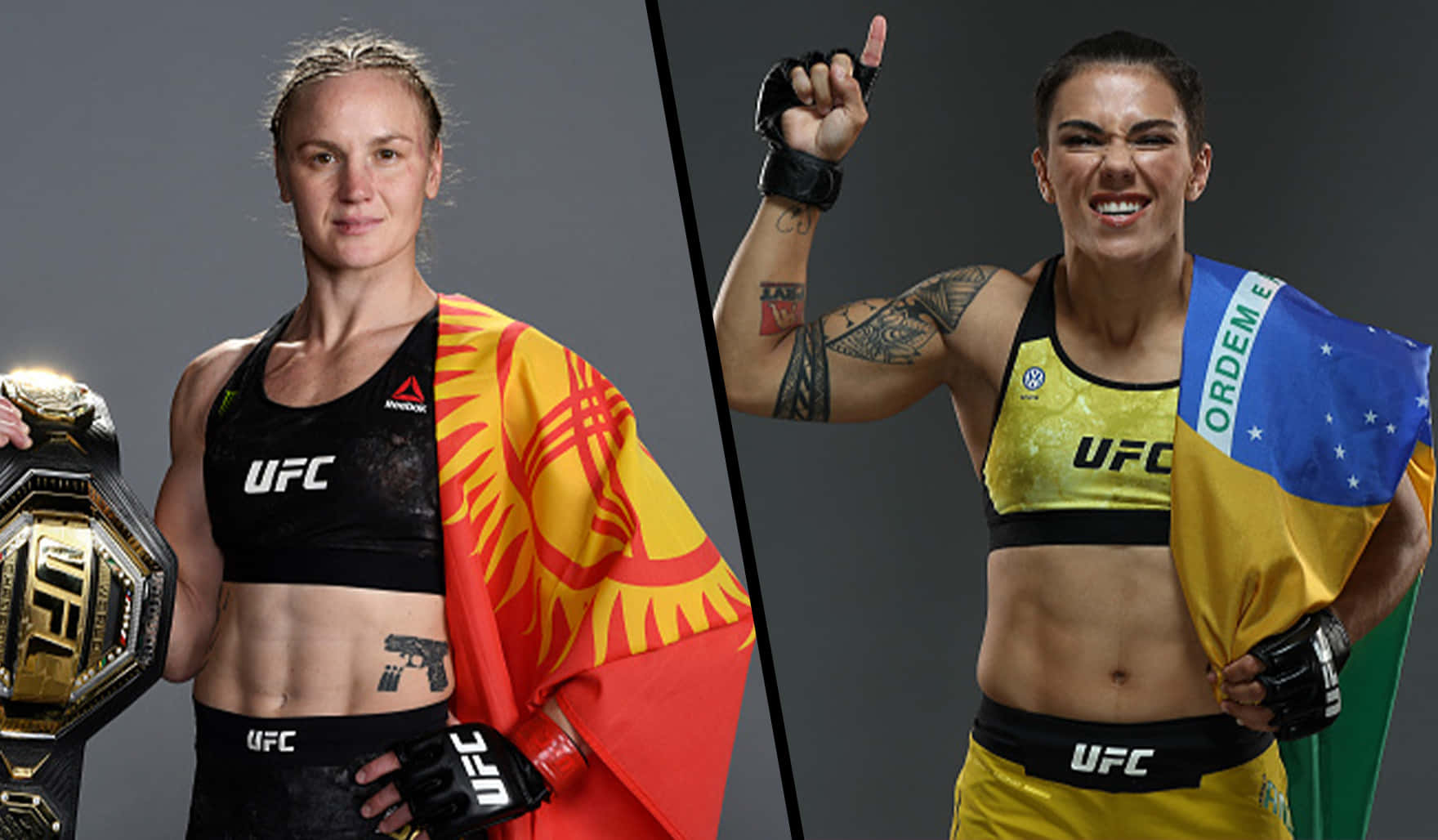 Jéssica Andrade And Valentina Shevchenko Wallpaper