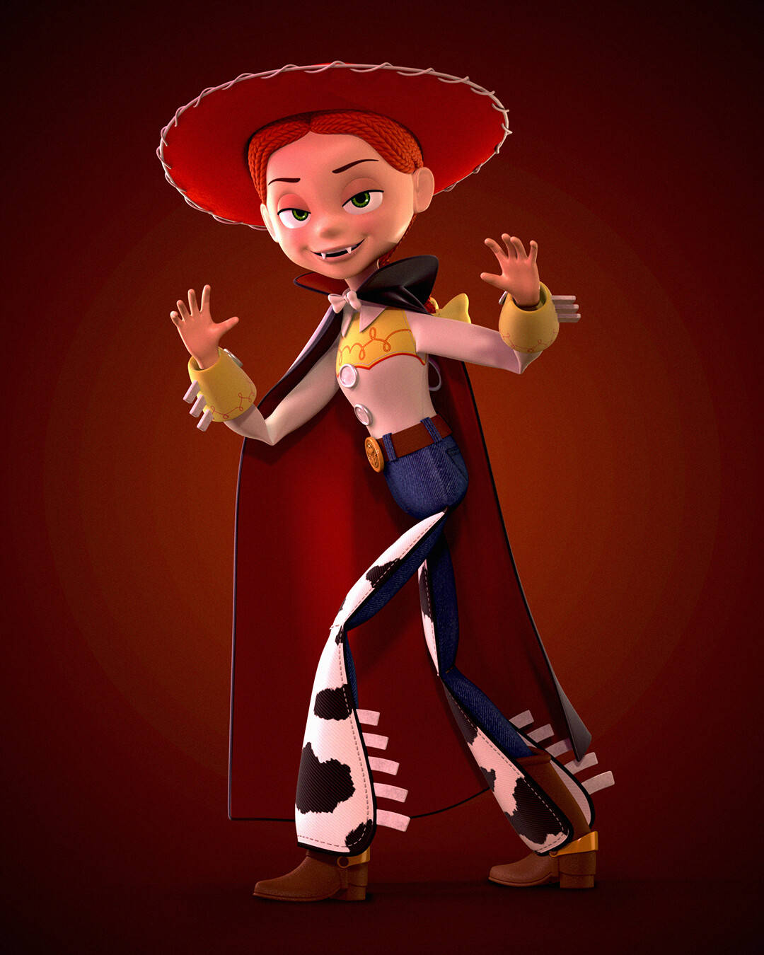 Jessie Toy Story Vampire Cosplay Wallpaper