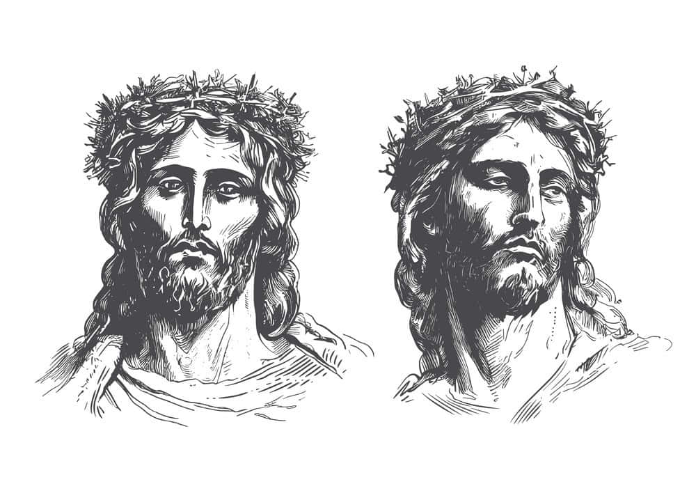 Jesus With A Crown Of Thorns Wallpaper