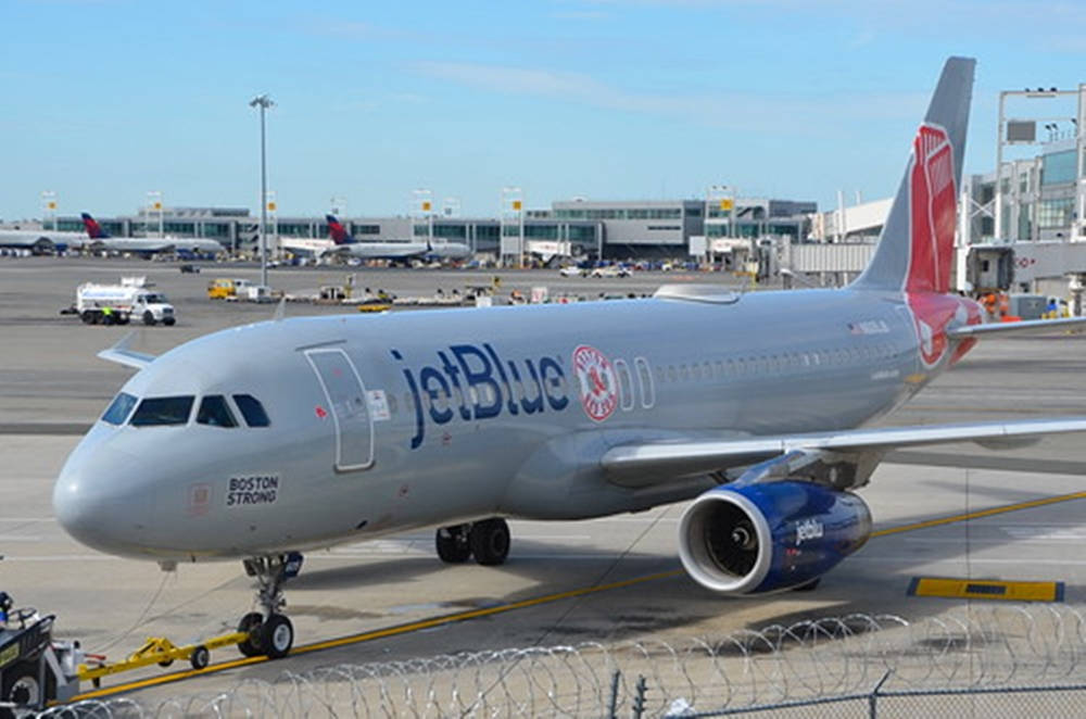 Jetblue Light Blue Airplane Wallpaper