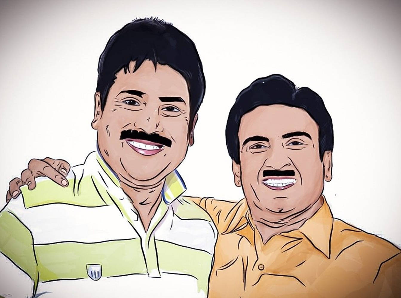 Jethalal And Taarak Mehta Digital Drawing Wallpaper