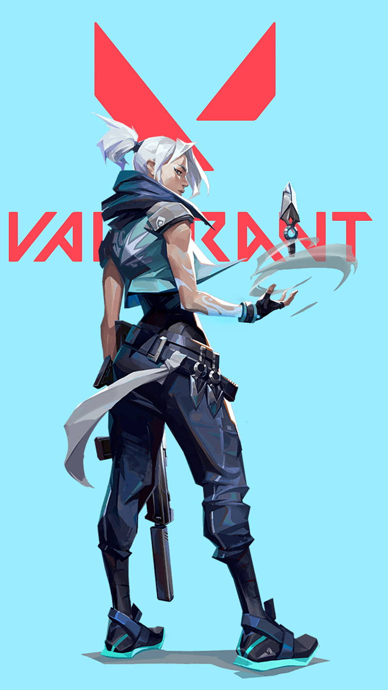 Jett And Her Kunai Knife Valorant Iphone Wallpaper