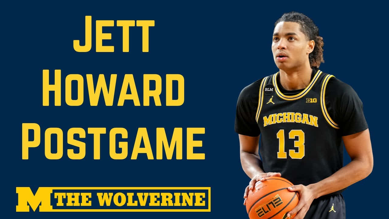 Jett Howard Postgame Michigan Wolverines Wallpaper