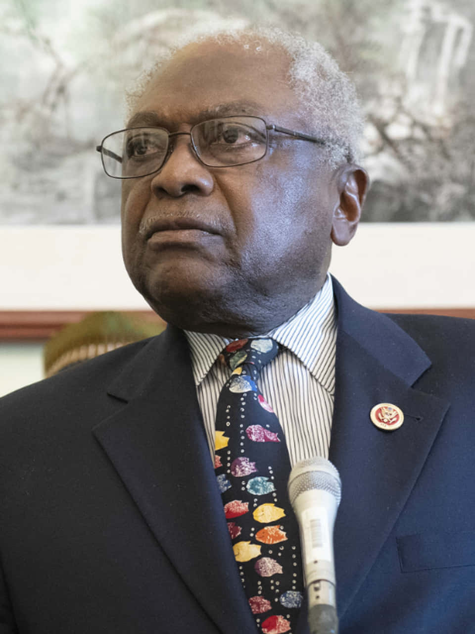 Jim Clyburn Looking Far Portrait Wallpaper