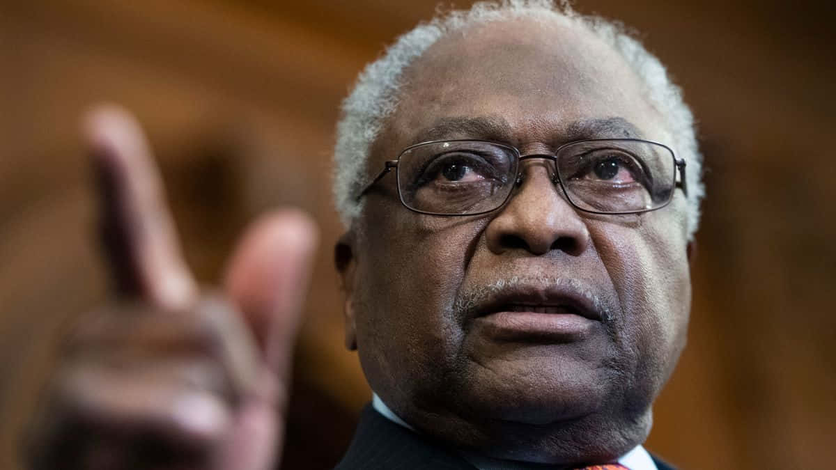 Jim Clyburn Pointing During A Speech Wallpaper