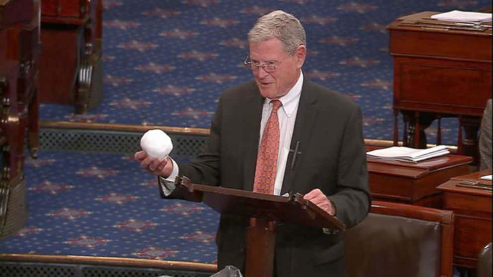 Jim Inhofe Holding A Snowball Wallpaper