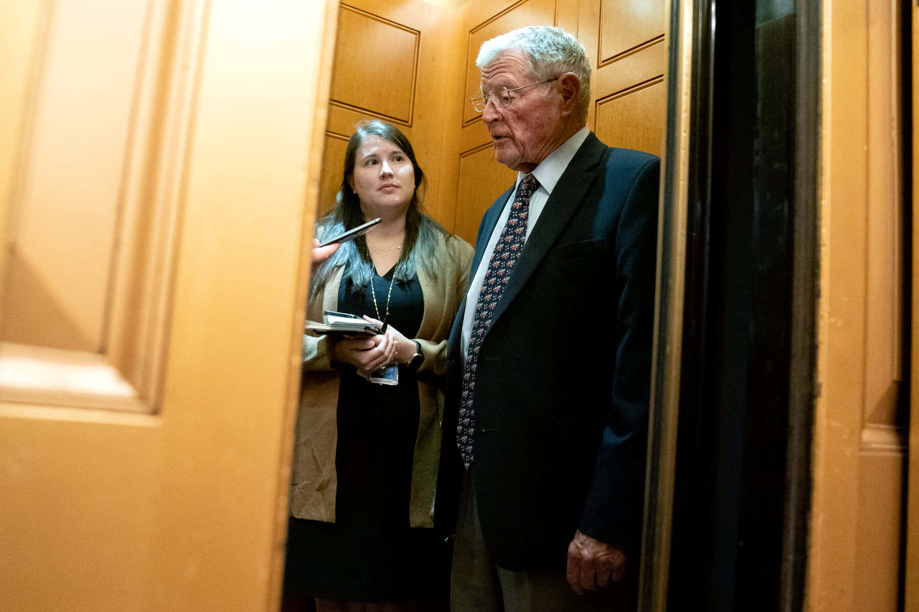 Jim Inhofe Talking To Reporters Wallpaper