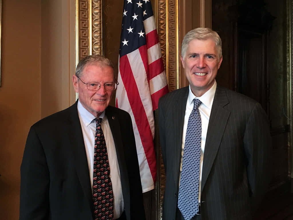 Jim Inhofe With Neil Gorsuch Wallpaper