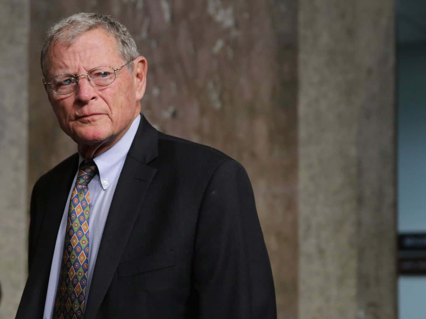 Jim Inhofe With Serious Facial Expression Wallpaper