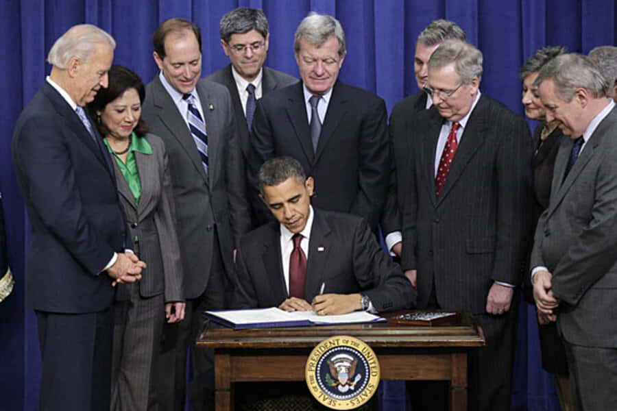 Jim Mcdermott Supports Barack Obama Signing Wallpaper