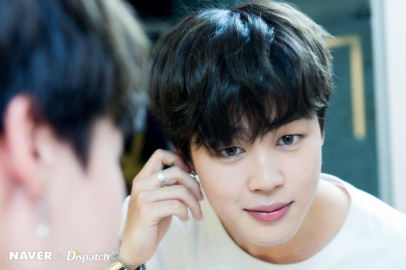 Jimin Bts Cute Reflection Wallpaper