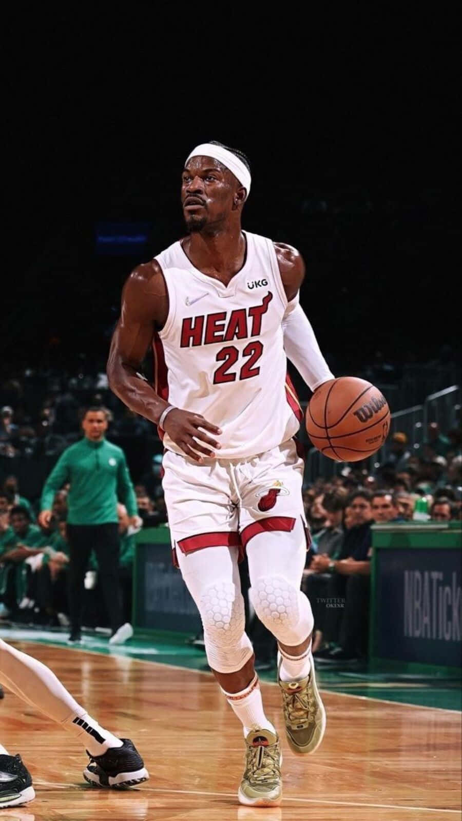 Jimmy Butler Miami Heat Action Shot Wallpaper