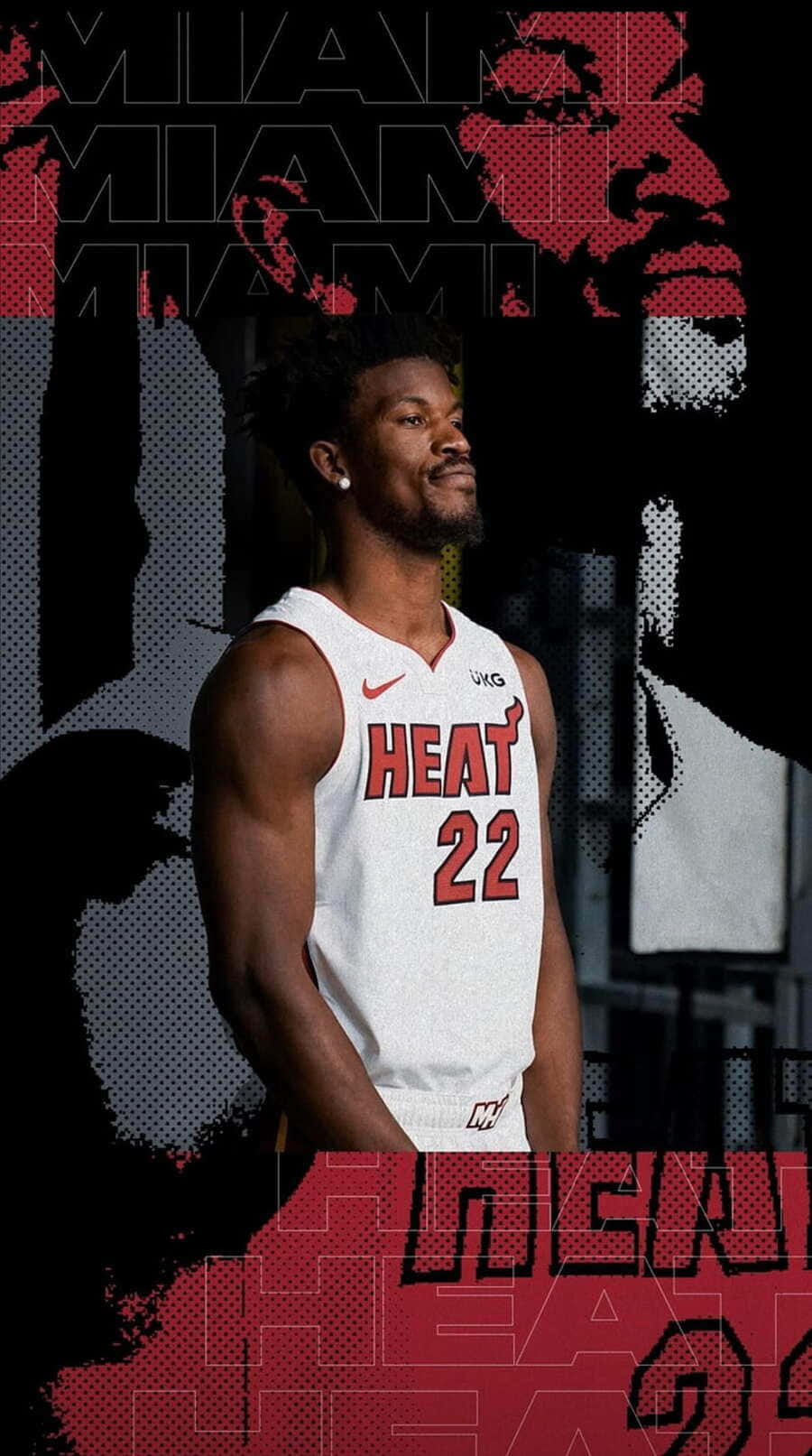 Jimmy Butler Miami Heat Promotional Portrait Wallpaper