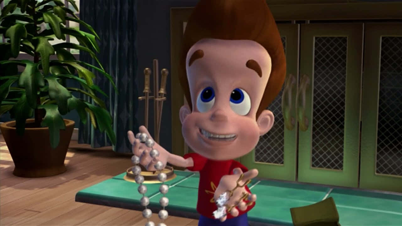 Jimmy Neutron Boy Genius Holding Jewelry Wallpaper