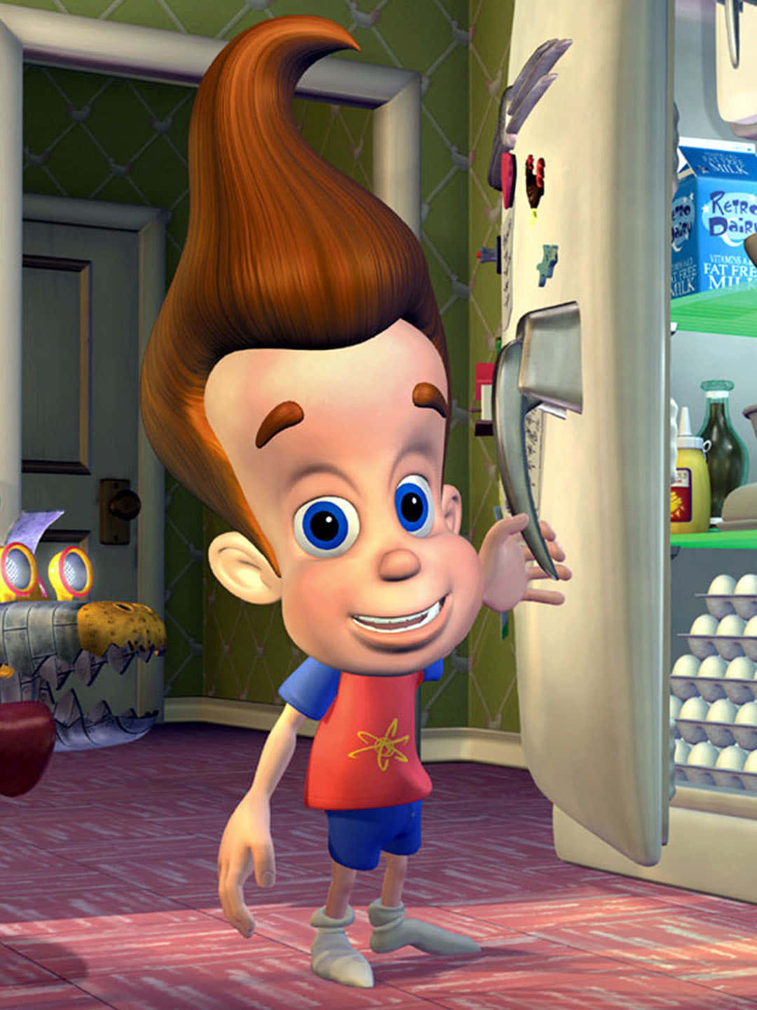 Jimmy Neutron Boy Genius Opening Refrigerator Wallpaper