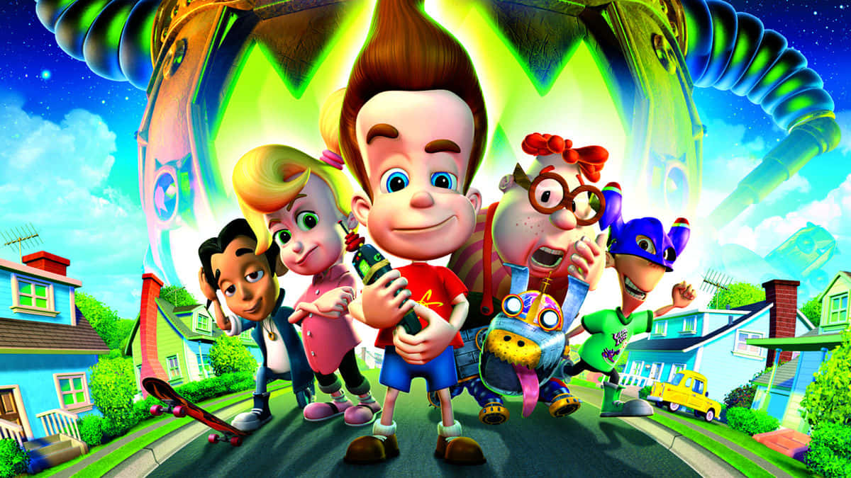 Jimmy Neutron Boy Genius Protagonists Wallpaper