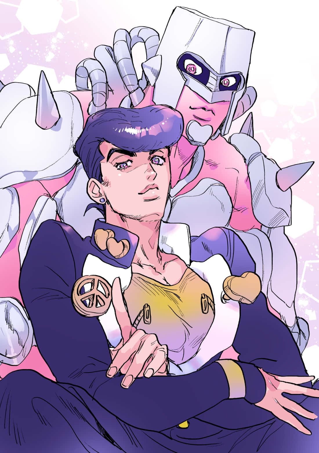 Jo Jo Diamond Unbreakable Characterand Stand Wallpaper